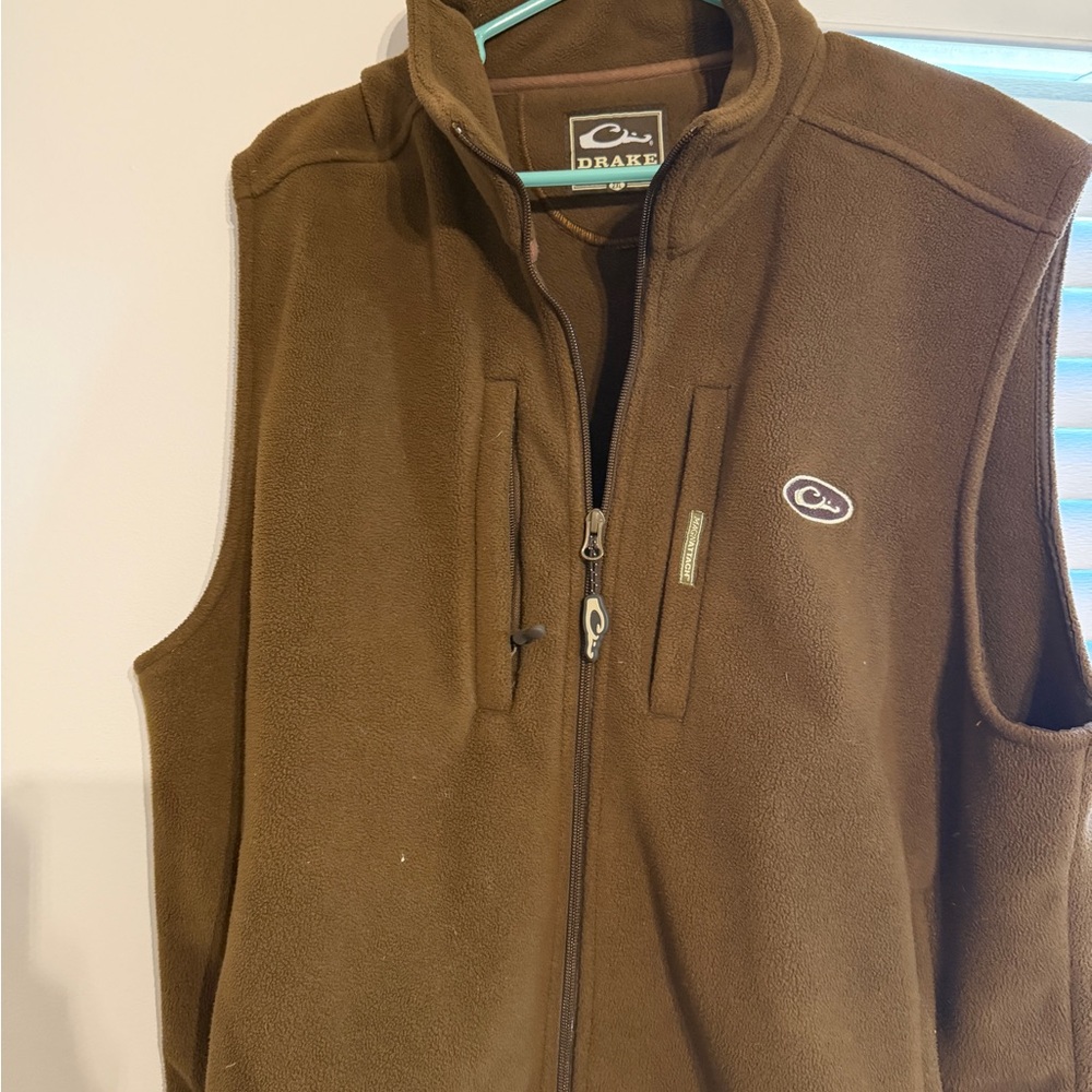 Drake Men's Chocolate Fleece Vest